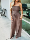 ESTRADA| Strapless waist jumpsuit